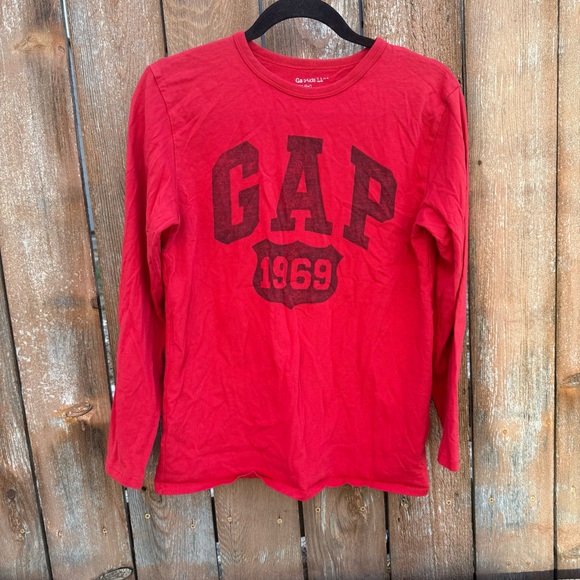 GAP Other - GAP Kids Red Logo Long Sleeve Tee Shirt Size 14-16